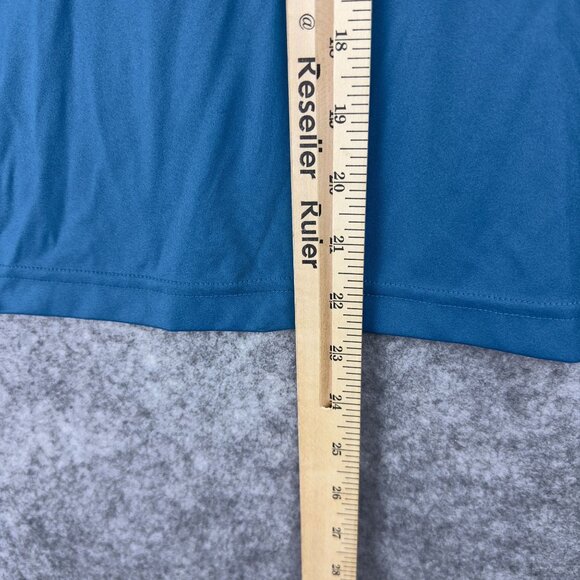 Spyder Linear Shirt Kids L Blue & Neon Spider Print Half-Zip Long Sleeves - Picture 9 of 12